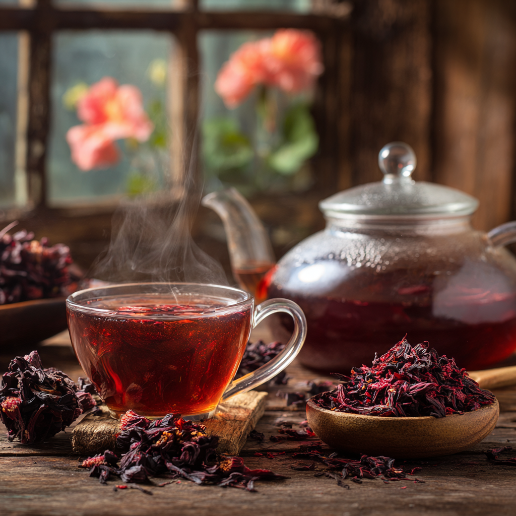 Organic Hibiscus Rosella Herbal Infusion