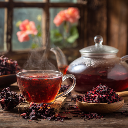 Organic Hibiscus Rosella Herbal Infusion